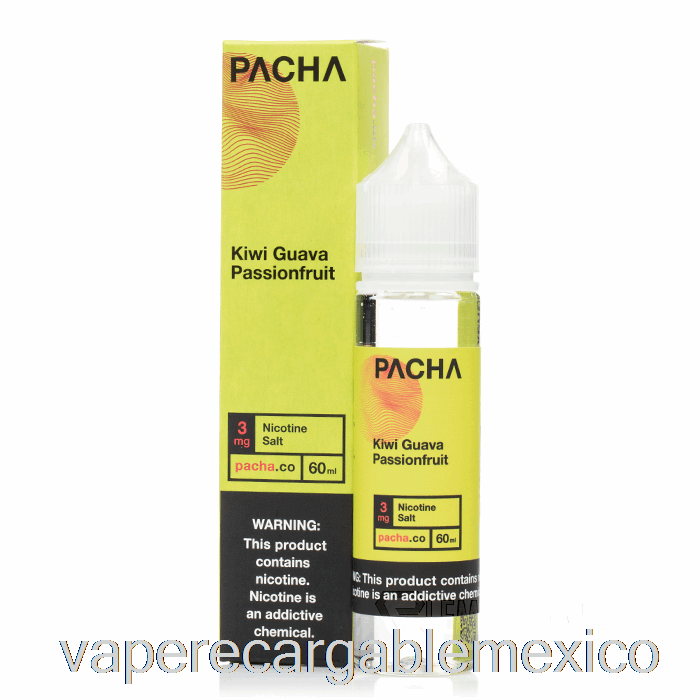 Vape Recargable Kiwi Guayaba Maracuyá - Pacha - 60ml 3mg